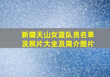 新疆天山女篮队员名单及照片大全及简介图片