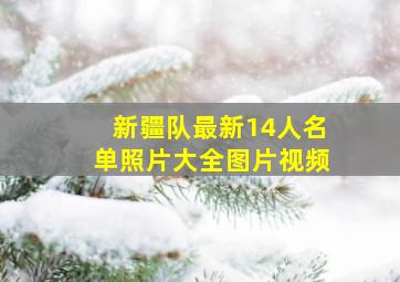 新疆队最新14人名单照片大全图片视频