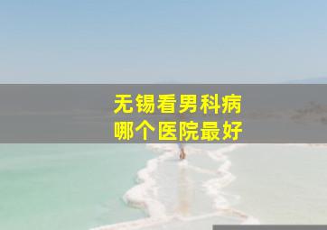 无锡看男科病哪个医院最好