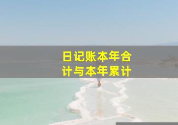 日记账本年合计与本年累计