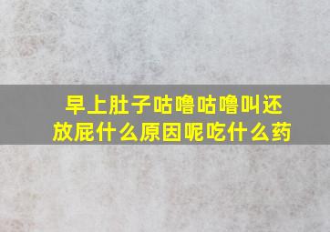 早上肚子咕噜咕噜叫还放屁什么原因呢吃什么药