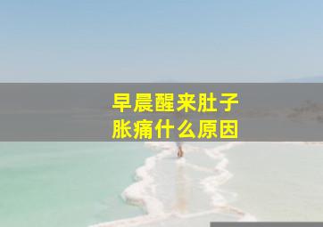 早晨醒来肚子胀痛什么原因