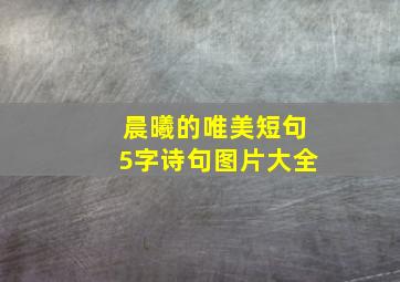 晨曦的唯美短句5字诗句图片大全