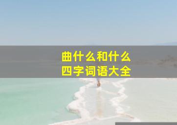 曲什么和什么四字词语大全