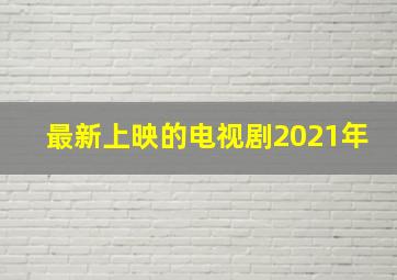 最新上映的电视剧2021年