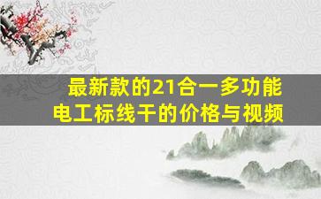 最新款的21合一多功能电工标线干的价格与视频