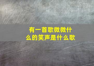 有一首歌微微什么的笑声是什么歌