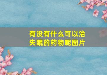 有没有什么可以治失眠的药物呢图片