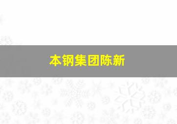 本钢集团陈新