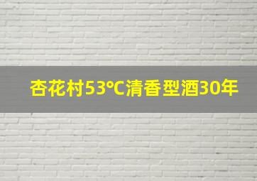 杏花村53℃清香型酒30年