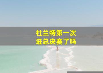 杜兰特第一次进总决赛了吗