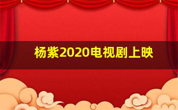 杨紫2020电视剧上映