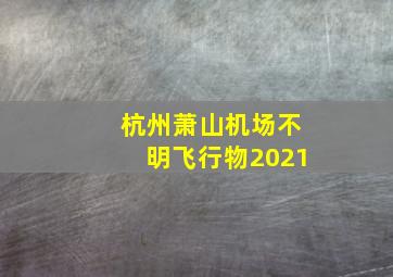 杭州萧山机场不明飞行物2021