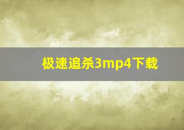 极速追杀3mp4下载