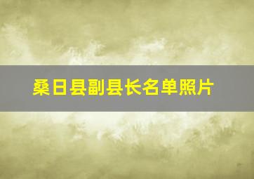 桑日县副县长名单照片