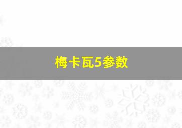 梅卡瓦5参数