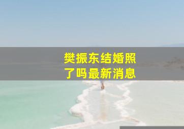 樊振东结婚照了吗最新消息