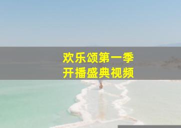 欢乐颂第一季开播盛典视频