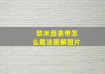 欧米茄表带怎么戴法图解图片