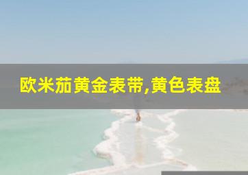 欧米茄黄金表带,黄色表盘