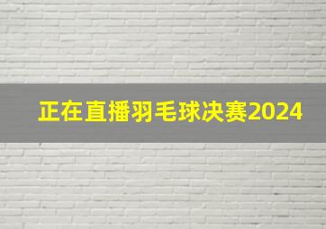 正在直播羽毛球决赛2024