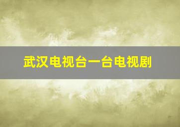 武汉电视台一台电视剧