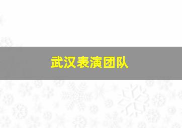 武汉表演团队