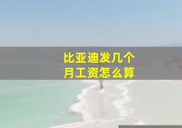 比亚迪发几个月工资怎么算