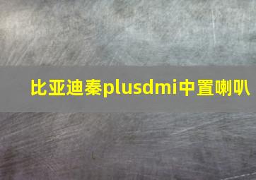 比亚迪秦plusdmi中置喇叭