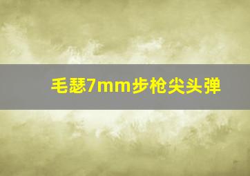 毛瑟7mm步枪尖头弹