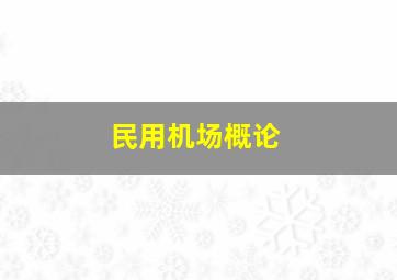 民用机场概论