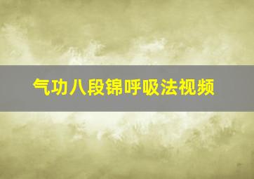 气功八段锦呼吸法视频