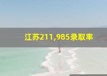 江苏211,985录取率