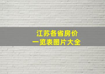 江苏各省房价一览表图片大全