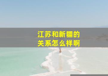 江苏和新疆的关系怎么样啊