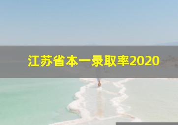 江苏省本一录取率2020