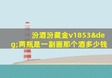 汾酒汾藏金v1853°两瓶是一副画那个酒多少钱