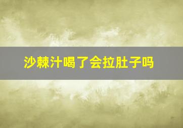 沙棘汁喝了会拉肚子吗