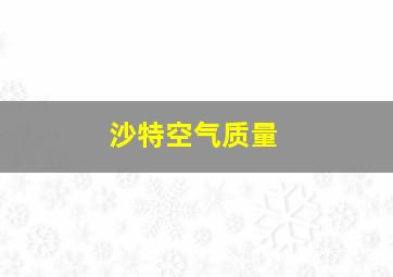 沙特空气质量