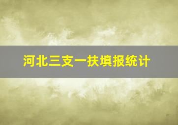 河北三支一扶填报统计