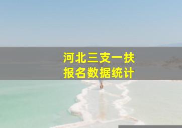 河北三支一扶报名数据统计