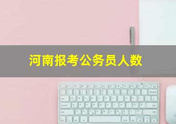 河南报考公务员人数