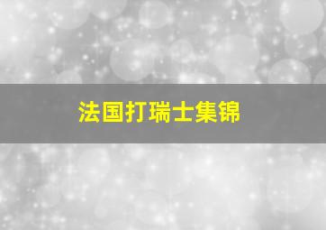 法国打瑞士集锦