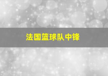 法国篮球队中锋