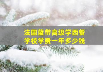 法国蓝带高级学西餐学校学费一年多少钱