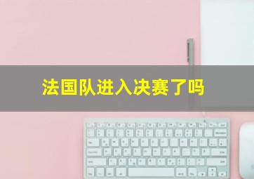 法国队进入决赛了吗