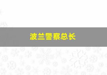 波兰警察总长