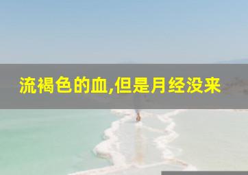 流褐色的血,但是月经没来