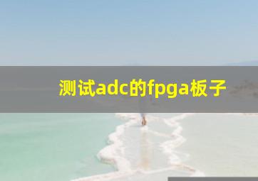 测试adc的fpga板子