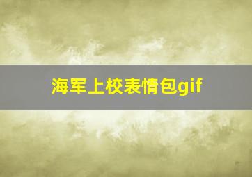 海军上校表情包gif